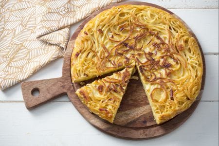 Omelette de spaghetti