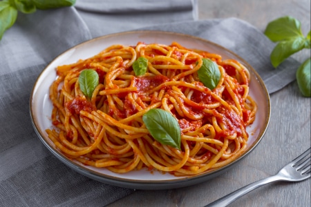 Spaghetti à la tomate