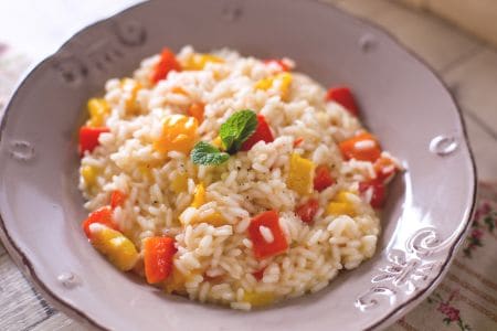 Risotto aux poivrons