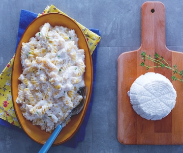 Pâtes et ricotta