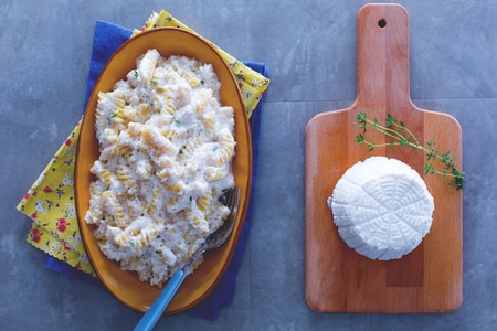 Pâtes et ricotta