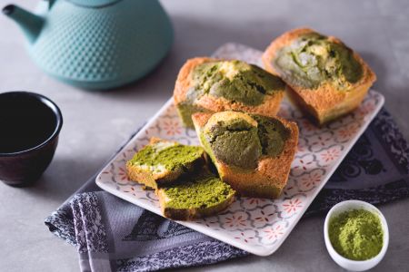 Cake au thé matcha