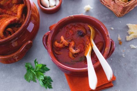 Poulpes mijotés