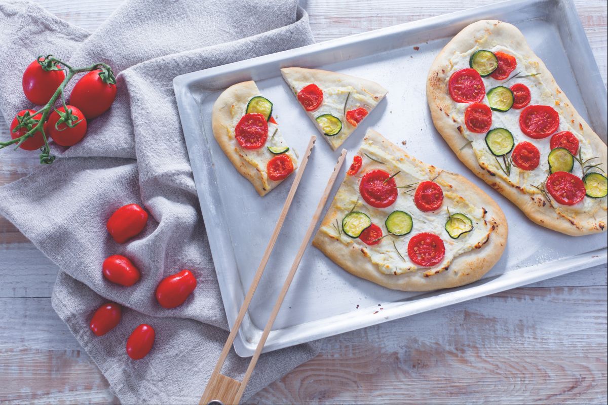 Focaccette aux tomates et ricotta