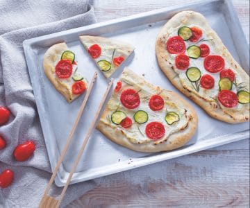 Focaccette aux tomates et ricotta