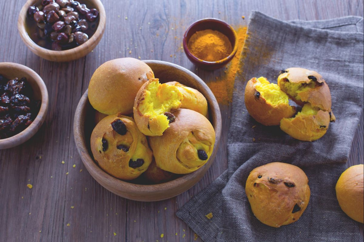 Petits pains au curcuma