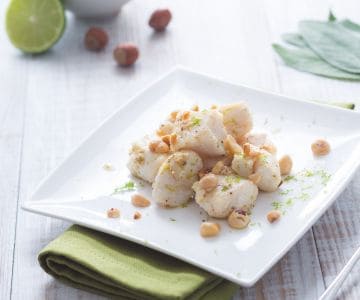 Morceaux de merlu sautés