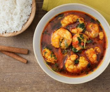 Curry de crevettes
