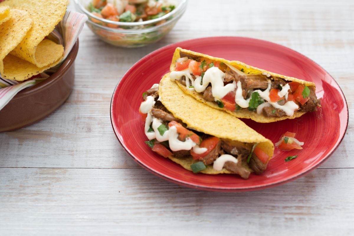 Tacos avec viande