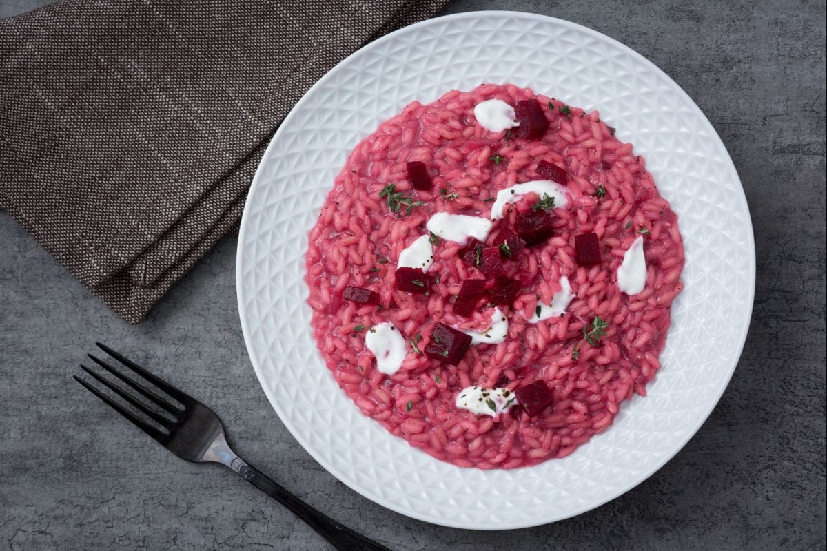 Risotto à la betterave