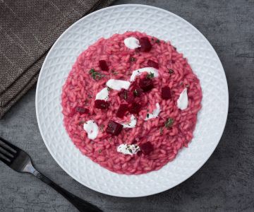 Risotto à la betterave