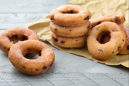 Beignets à la ricotta et au chocolat
