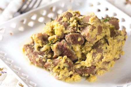 Agneau fromage et œufs