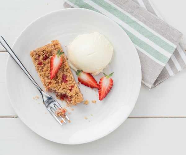Streusel aux fraises