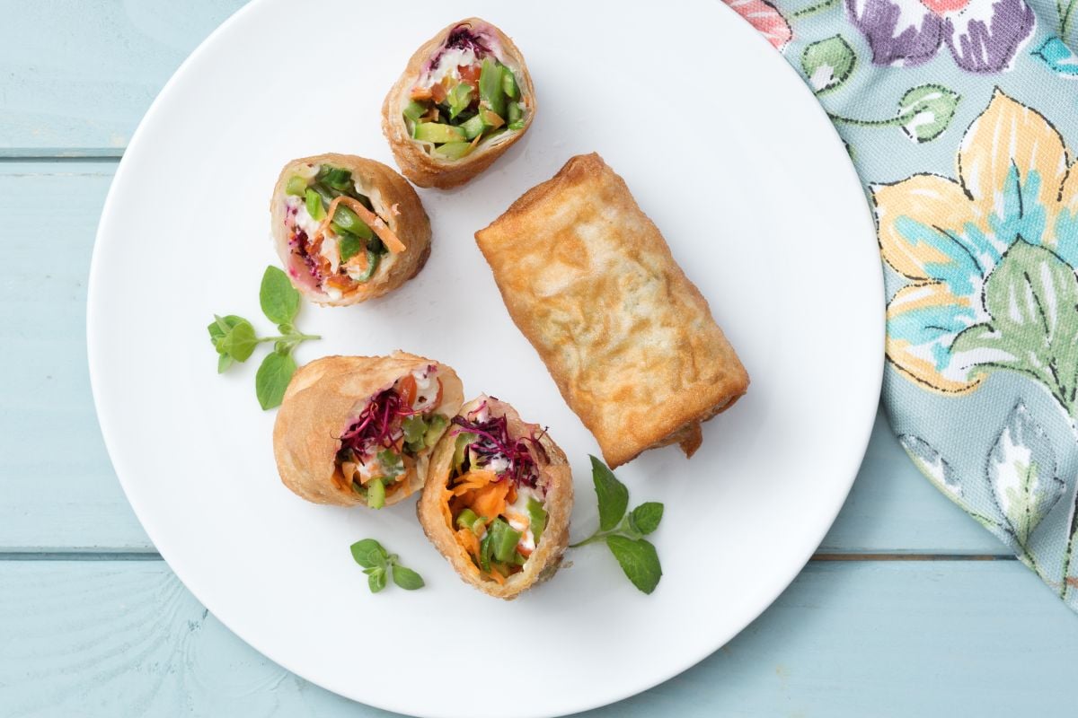 Rouleaux de pâte filo végétariens