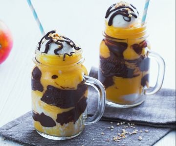 Milkshake mangue et chocolat