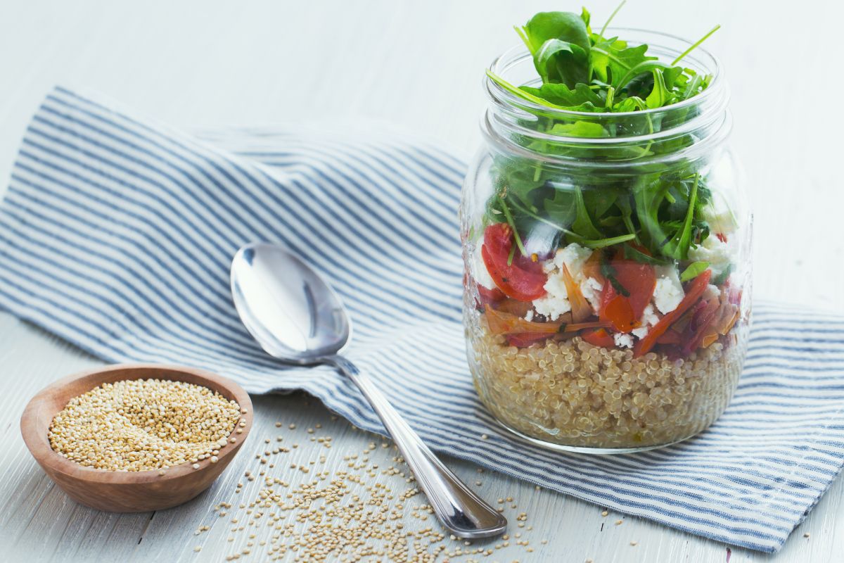 Quinoa aubergines et menthe