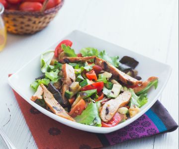 Salade de poulet et courgettes