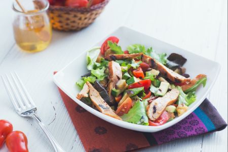 Salade de poulet et courgettes