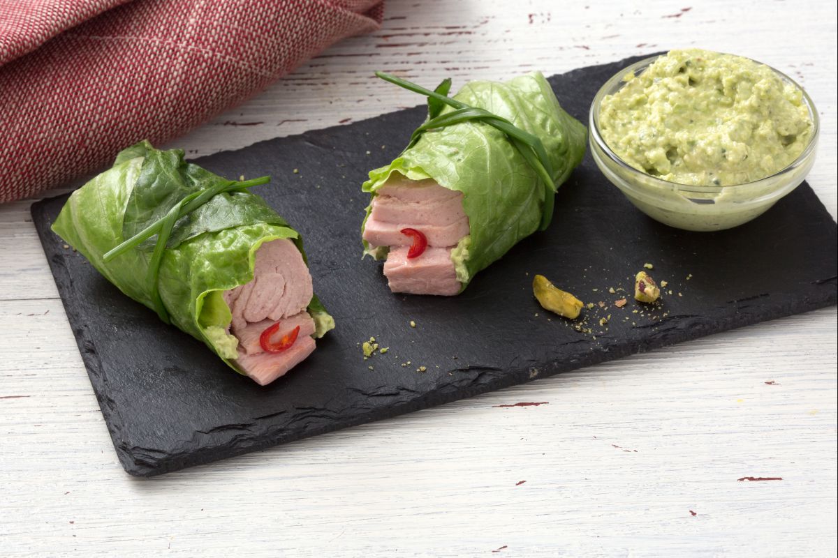 Roulés de salade farcis au thon