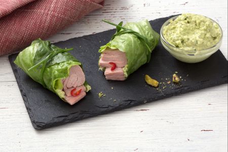 Roulés de salade farcis au thon