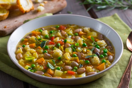 Minestrone de légumes