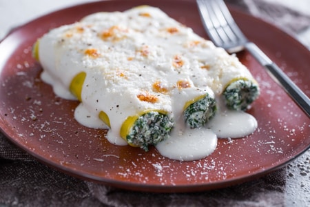 Cannellonis à la ricotta et aux épinards