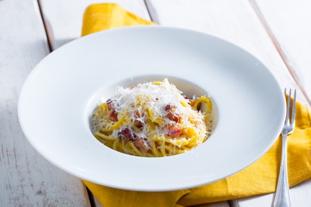 Carbonara romaine crémeuse
