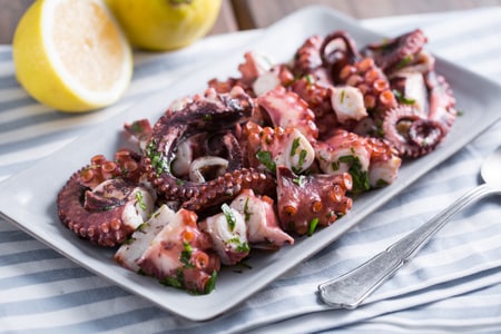 Salade de poulpe au persil