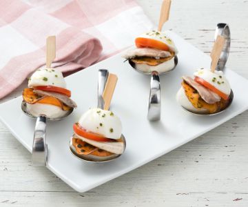 Bouchées de mozzarella et sardines