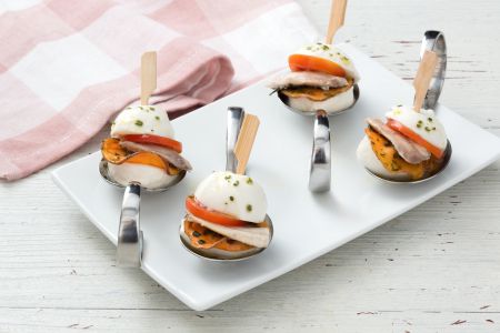 Bouchées de mozzarella et sardines