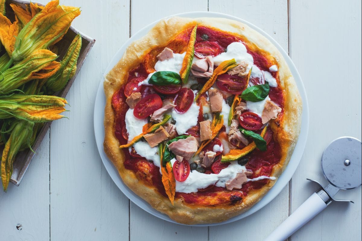 Pizza mer jardin
