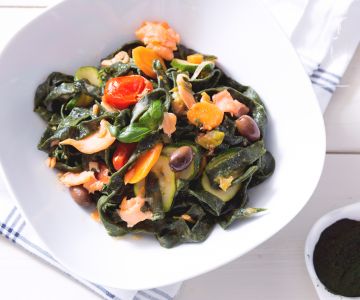 Pâtes à la spiruline
