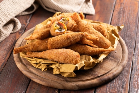 Rougets farcis et frits