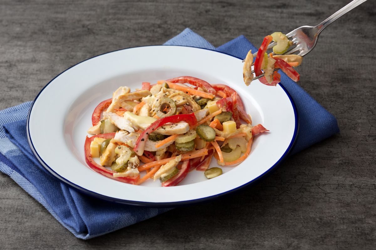 Salade de poulet savoureuse