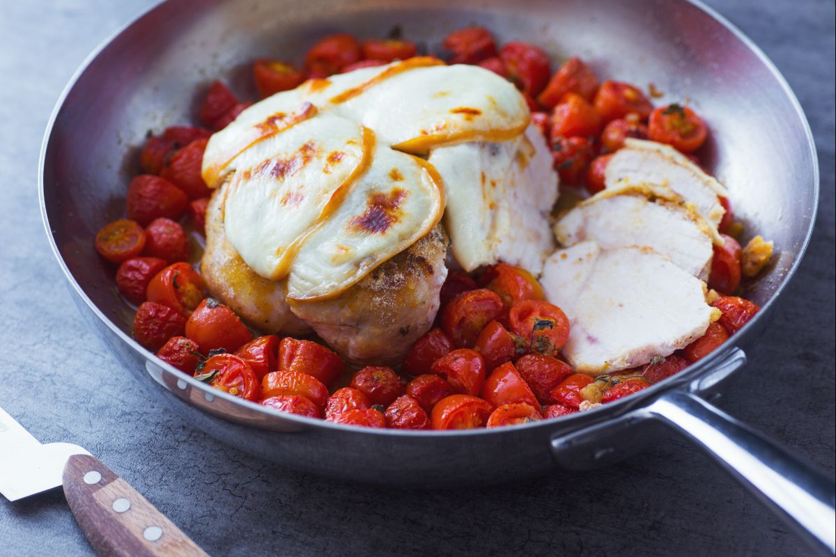 Poitrine de poulet au four avec scamorza