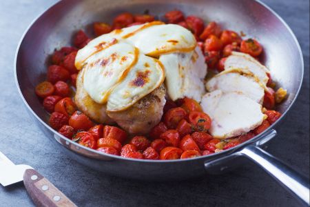 Poitrine de poulet au four avec scamorza