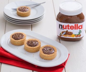 Tartelettes au cœur blanc et Nutella®