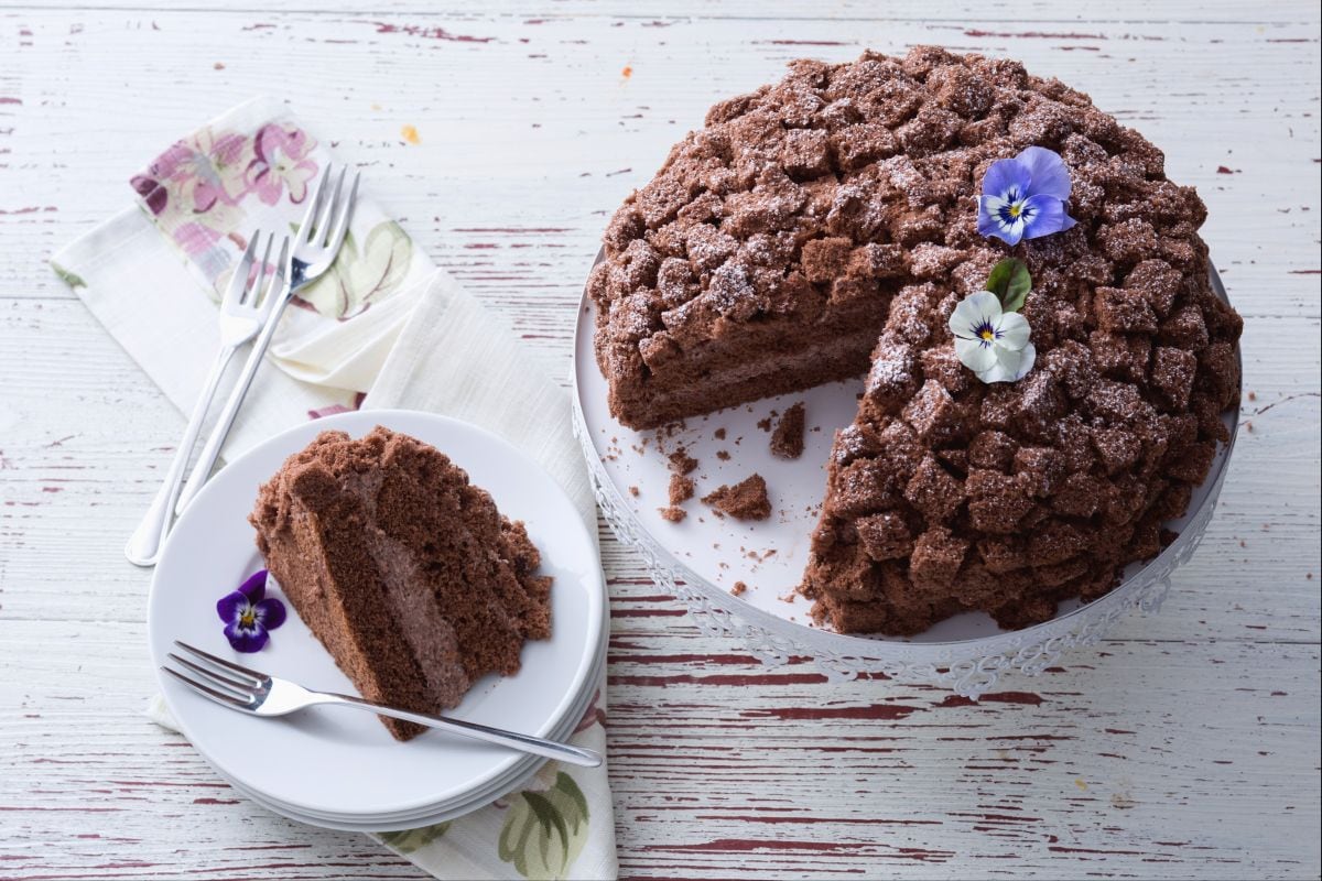 Gâteau mimosa au chocolat