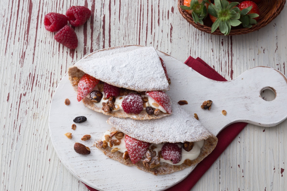 Piadina yaourt et granola