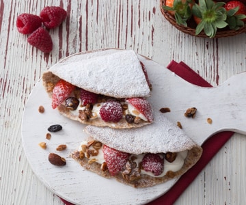 Piadina yaourt et granola