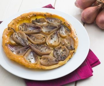 Tatin d'échalotes