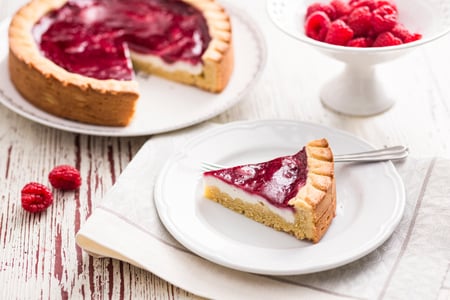 Tarte à la ricotta et confiture