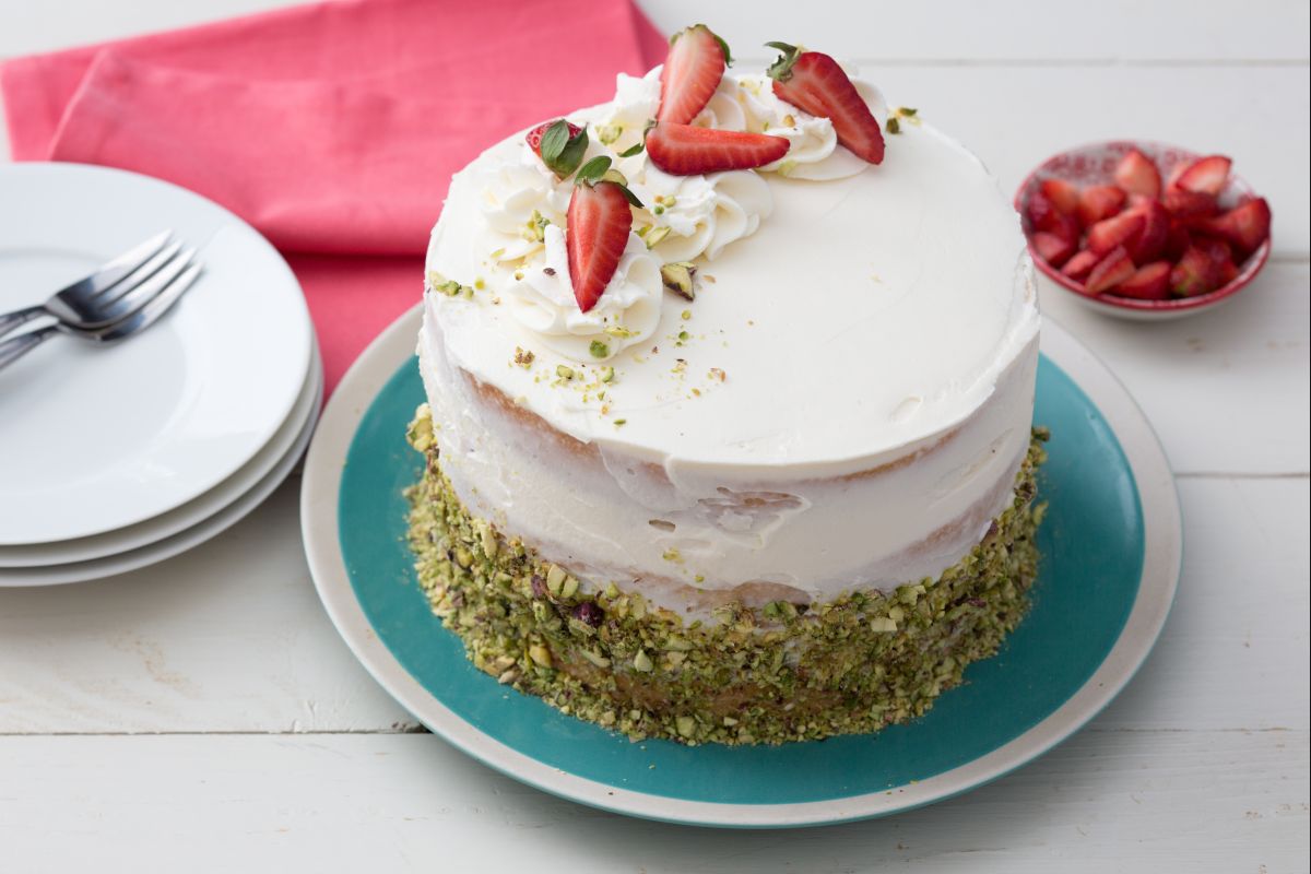 Gâteau mascarpone et fraises