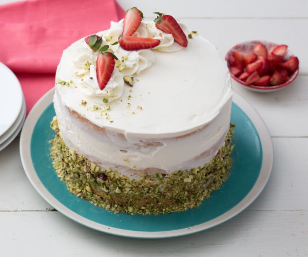Gâteau mascarpone et fraises