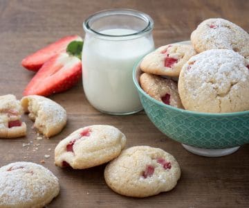 Biscuits moelleux aux fraises