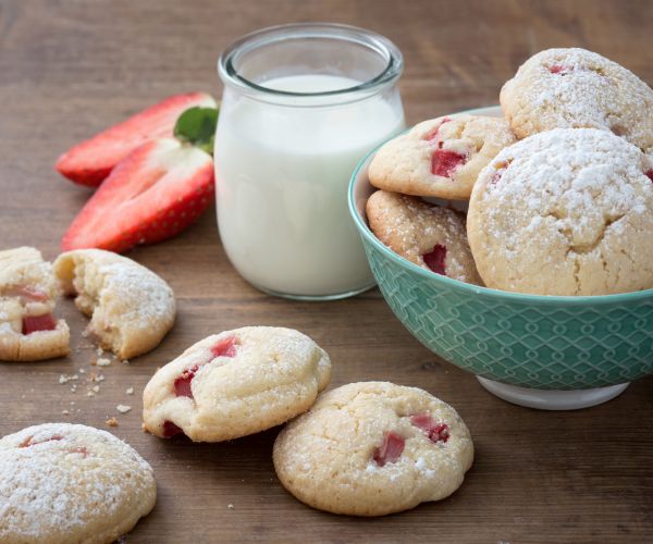Biscuits moelleux aux fraises