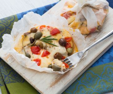 Papillotes de scamorza à la méditerranéenne