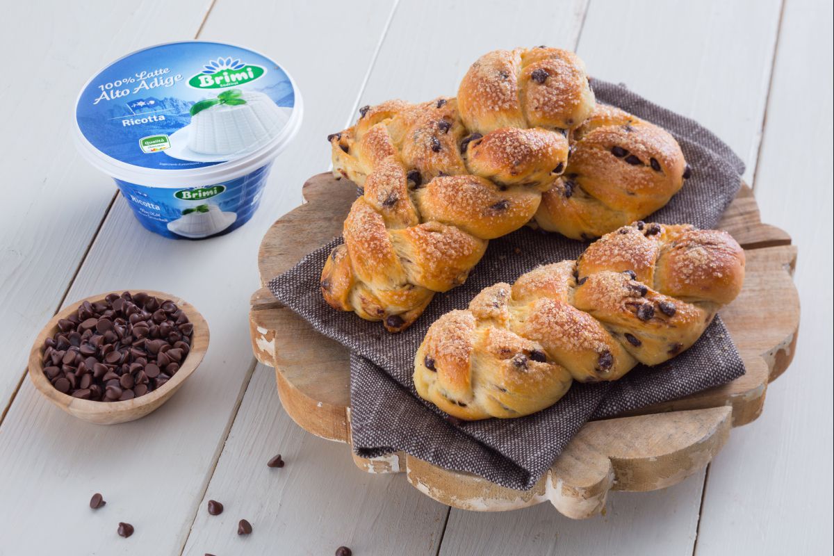 Tresses à la ricotta et au chocolat