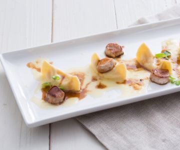 Casoncelli de polenta avec lapin